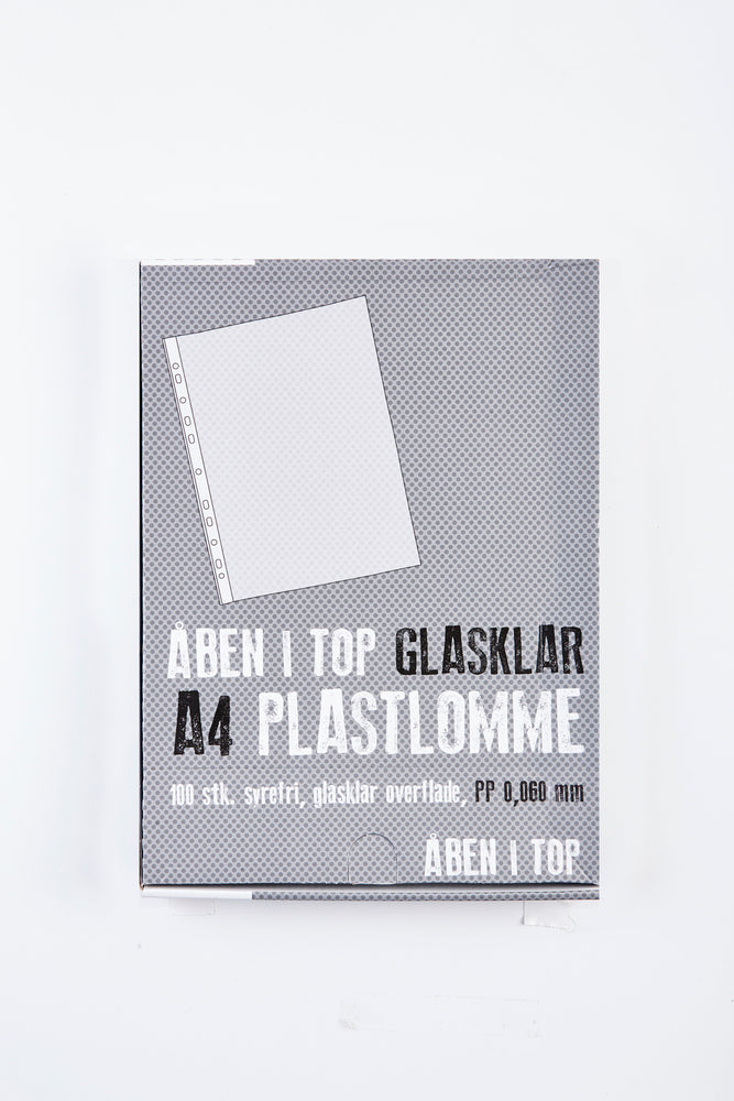 Plastlomme basic glasklar A4 0,06mm 100stk