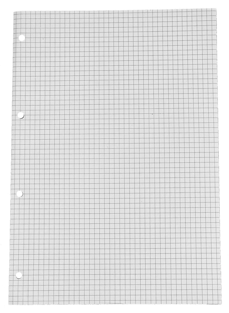 Standardblok A4 Relief kvadr. m/4huller 5 stk