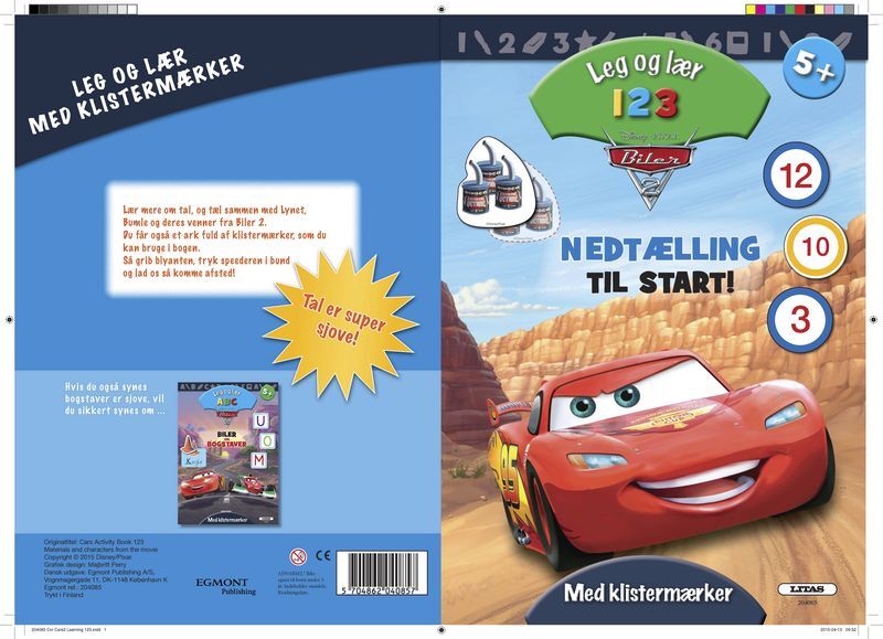 Aktivitetsbog cars - tal