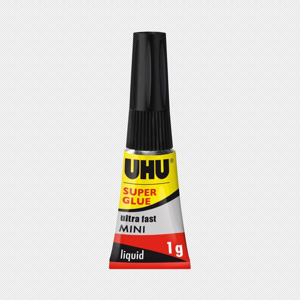 Superlim UHU mini 3 tuber 3 x 1g tube ekstra stærk