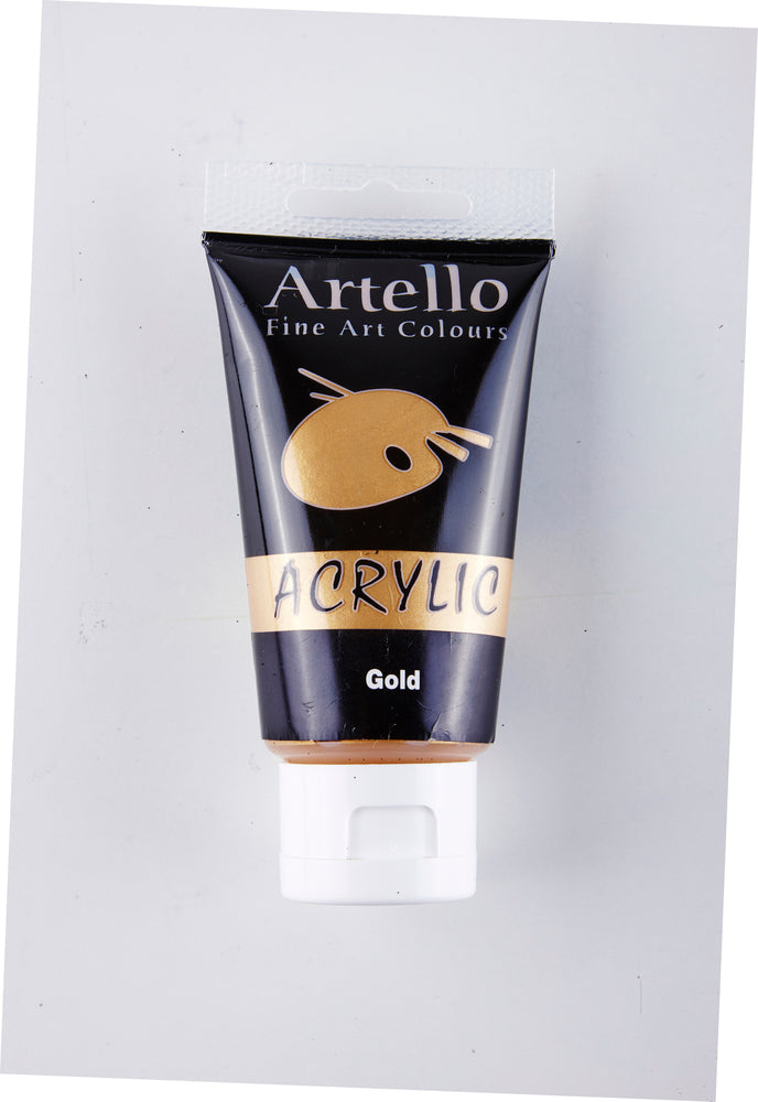 Akrylmaling Artello guld 75ml