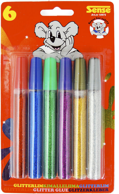 Glitterlim 6 stk