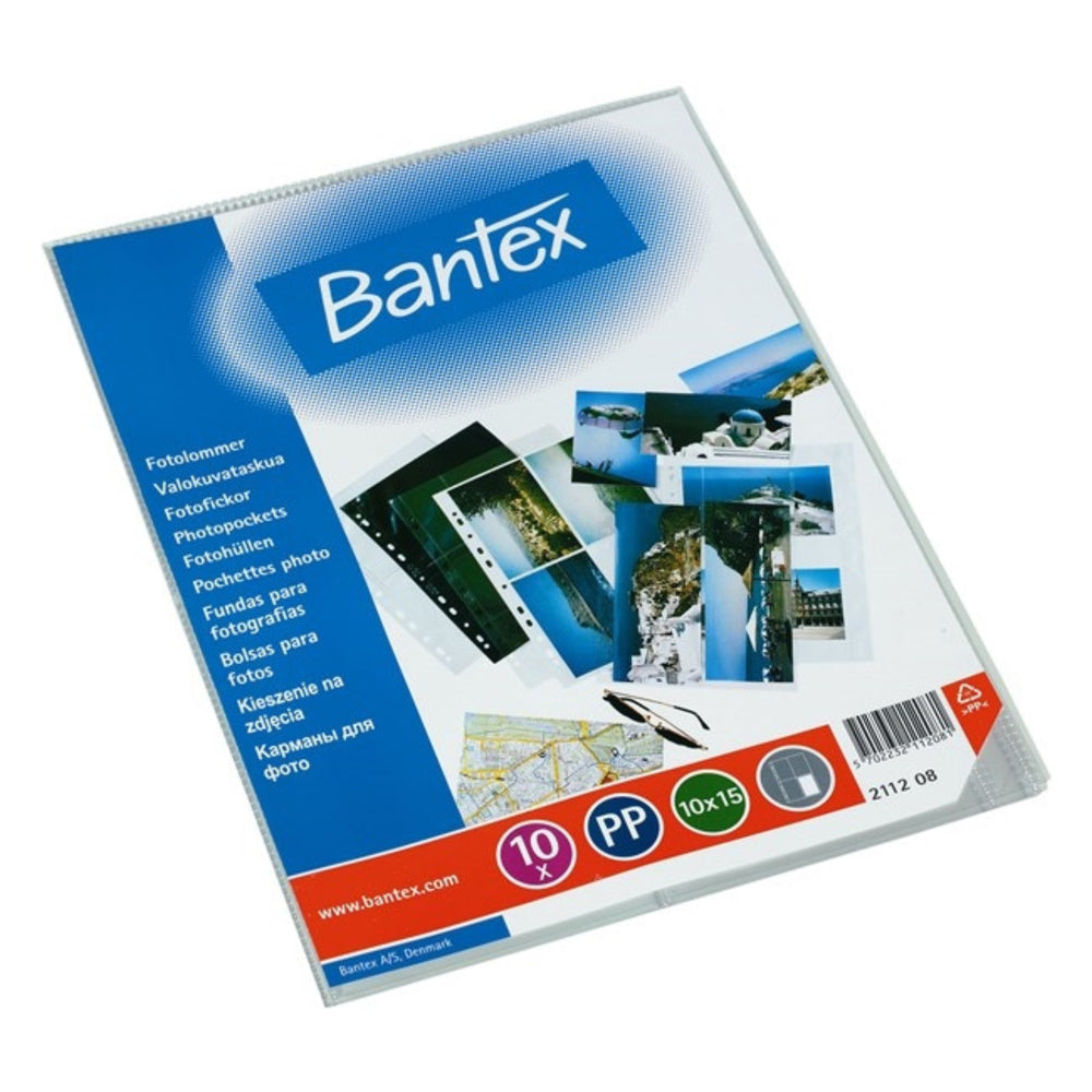 Fotolommer Bantex 10X15CM 10 stk