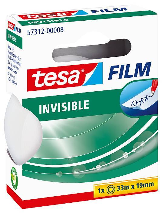 Tape usynlig tesa 33m : 19mm