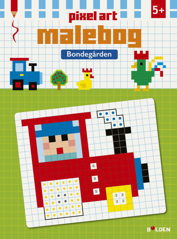 Pixel art malebog: Bondegården