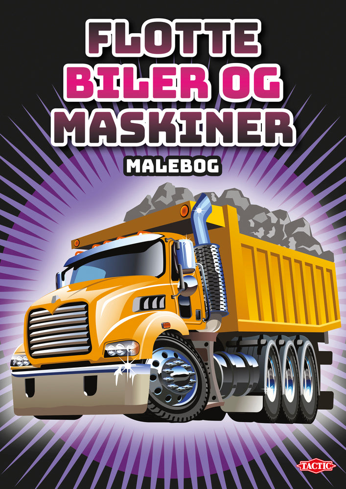 FLOTTE BILER OG MASKINER MALEBOG