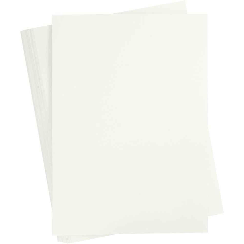Karton A2 180g råhvid