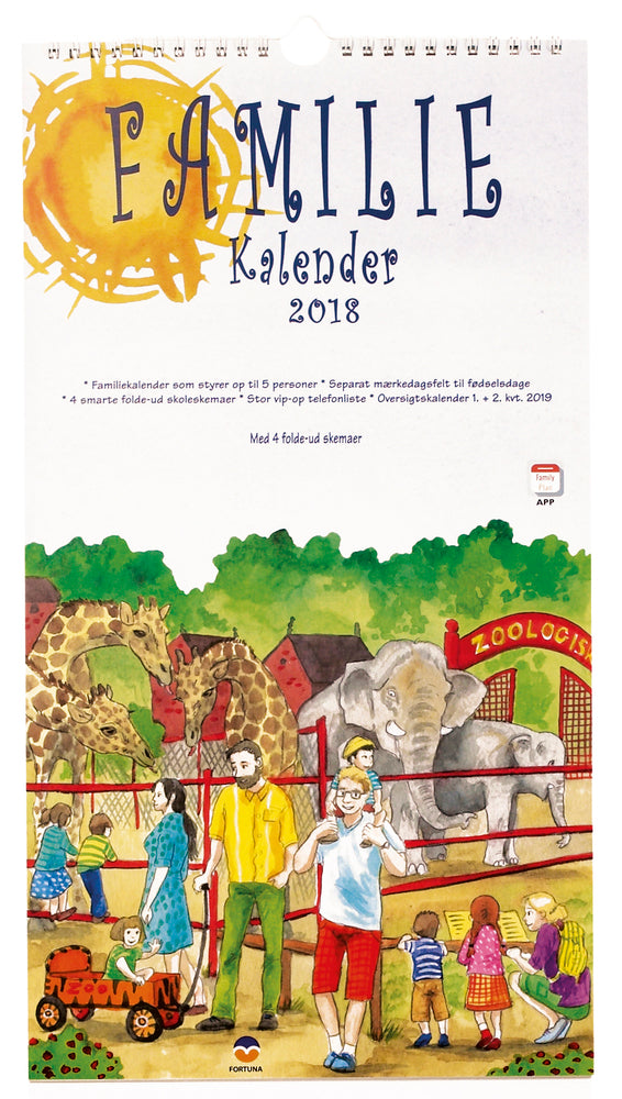 FAMILIEKALENDER 2018 VEJR 5 PERS.