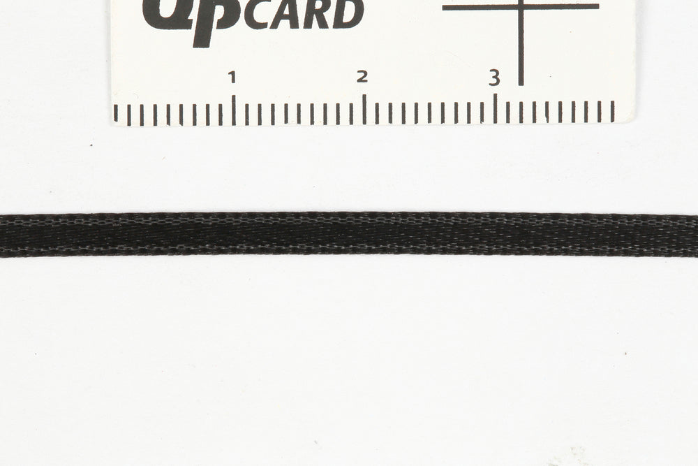 Satinbånd 3mm 15m sort