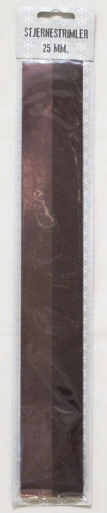 STJERNESTRIMLER GLITTER/METALLIC BORDEAUX 25 MM 20 STK