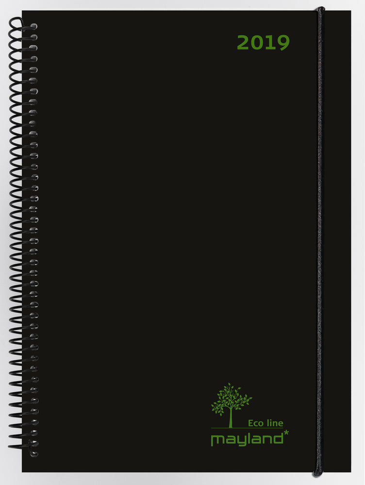 ECOLINE A6 UGEKALENDER SORT 2019 MAYLAND