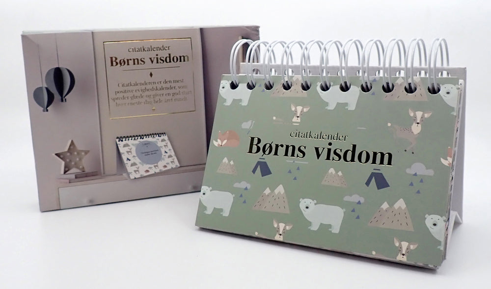 CITAT EVIGHEDSKALENDER BØRNS VISDOM 2 I EN M/SPIRAL