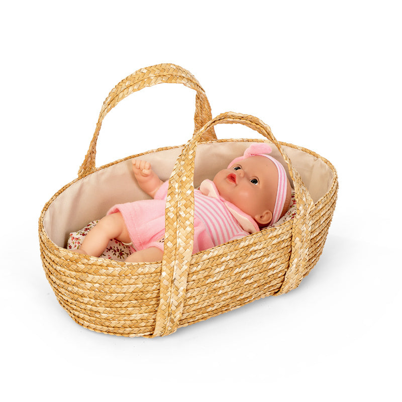 Mosekurv med sengetøj, 35 cm