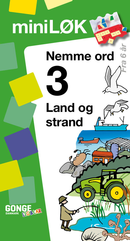 Mini Løk Nemme ord 3, Land og strand
