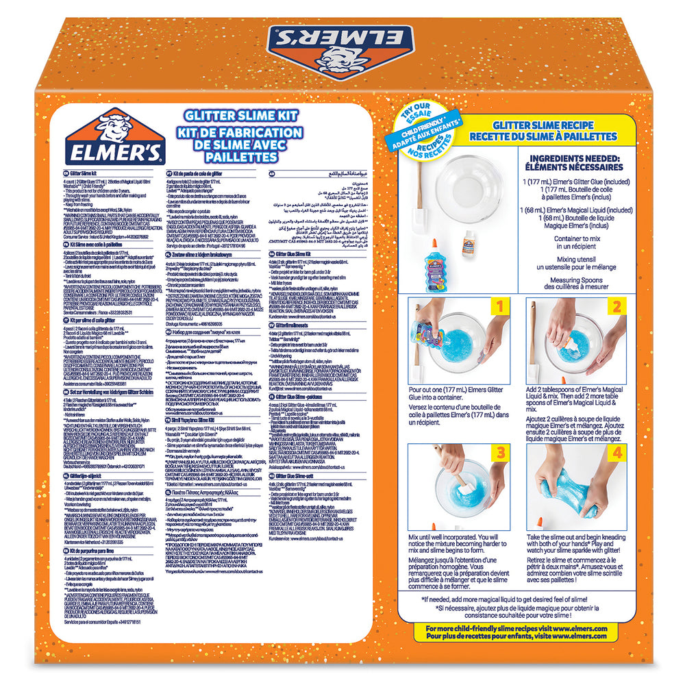 Elmers glitter slime kit