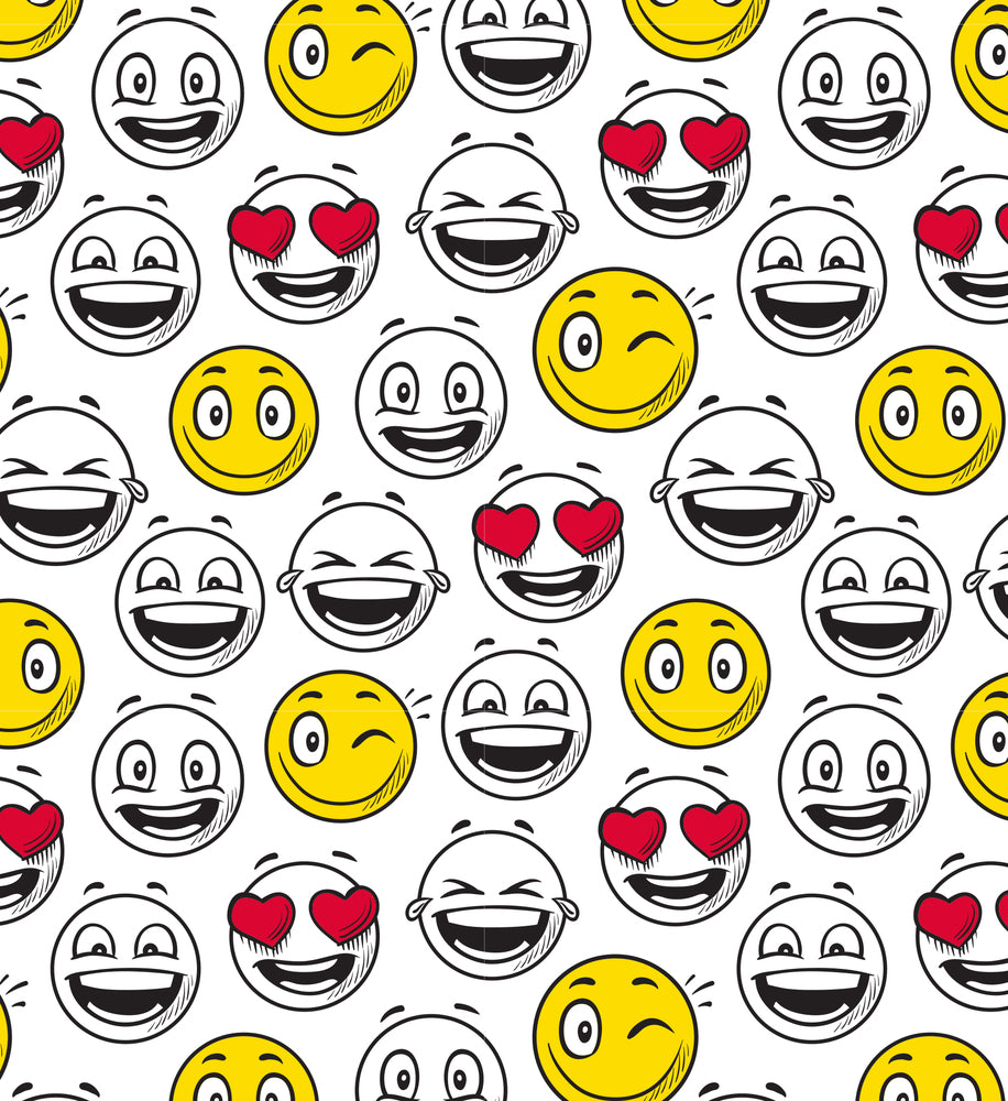 Bogbind strækbart A5 smiley gul/rød/hvid