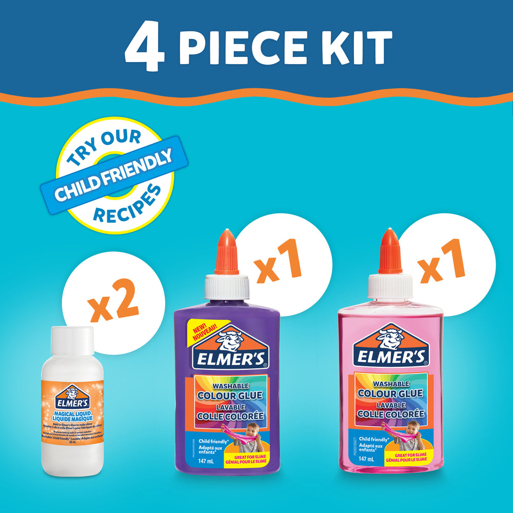 Elmers opaque color slime kit