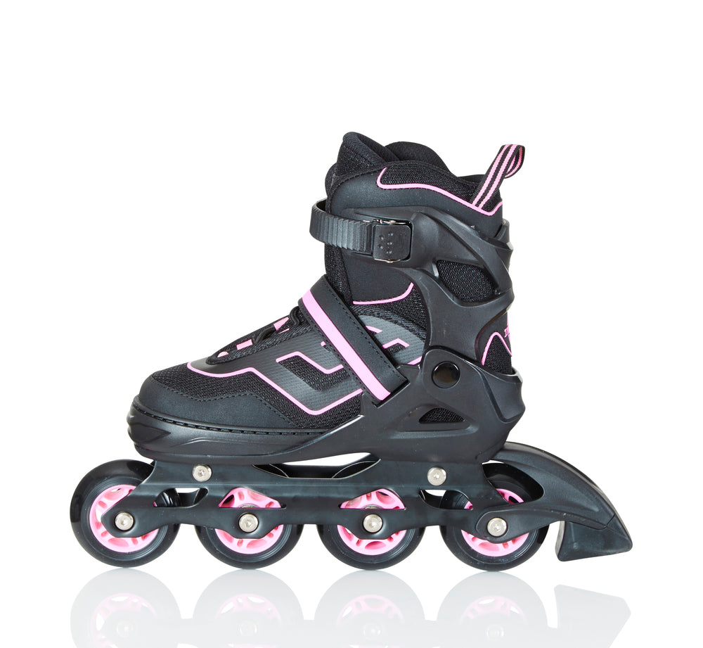 Inferno inliner rulleskøjte pink justerbar 31-34