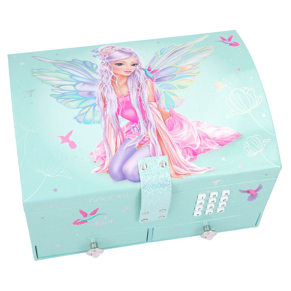 Smykkeskrin Fantasy m/kode & musik pink