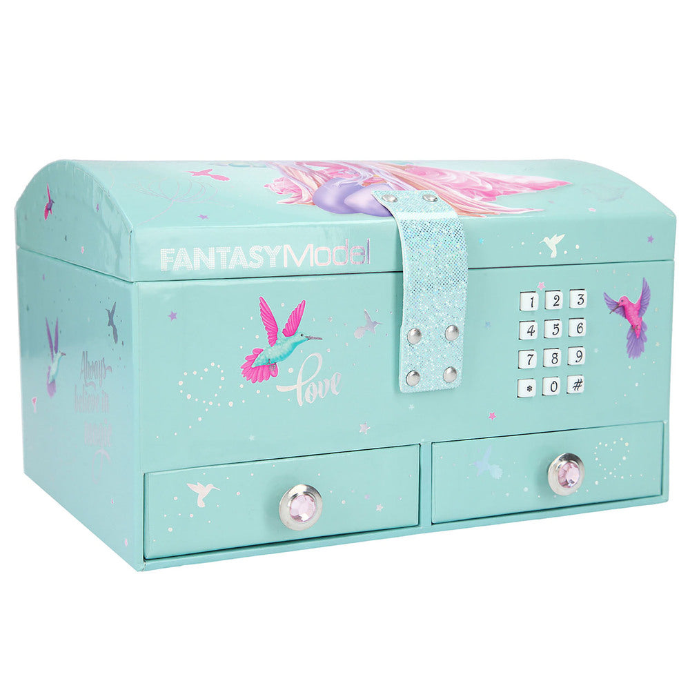 Smykkeskrin Fantasy m/kode & musik pink