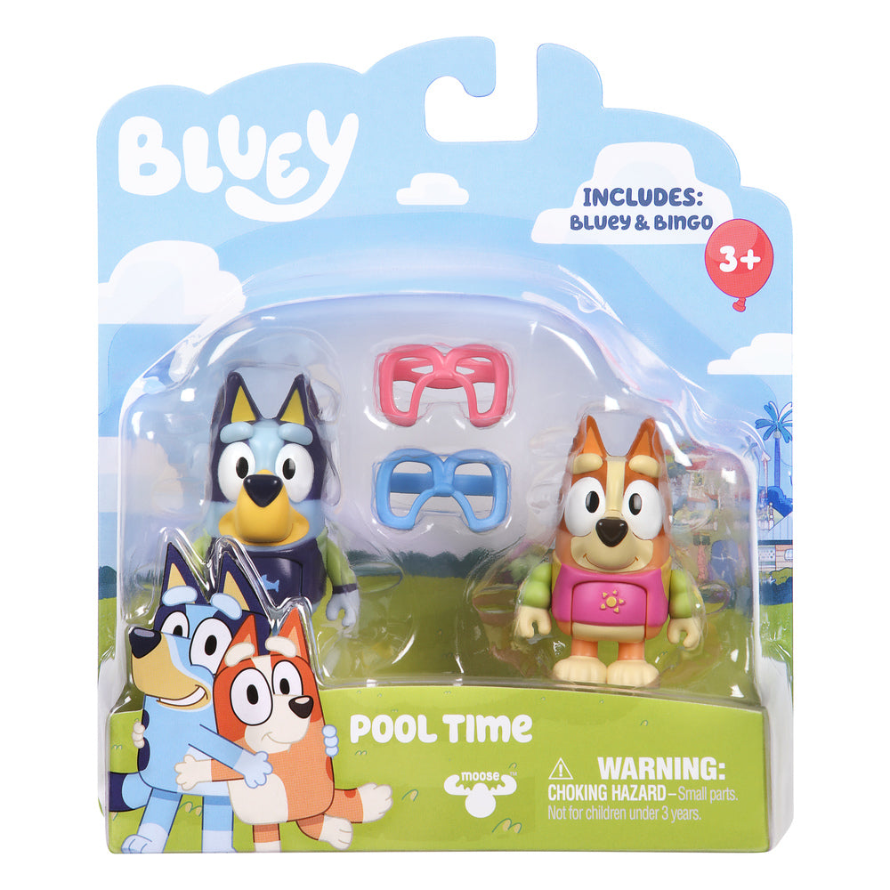 Bluey figurer 2-pak asst