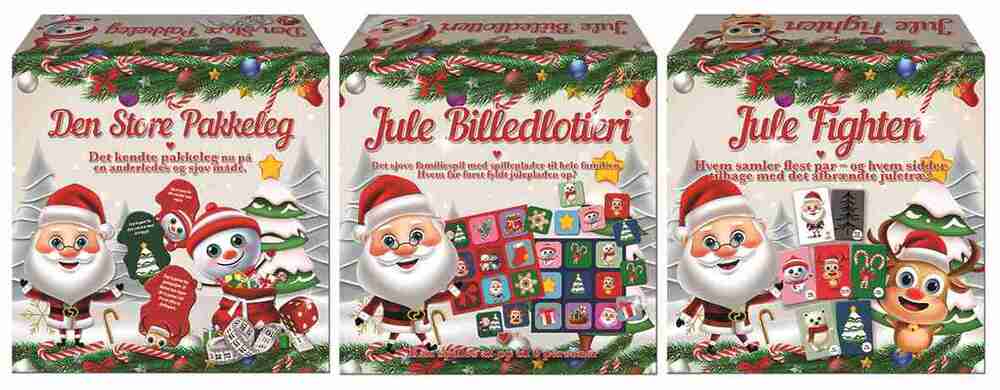 Julespil 3 stk. ass