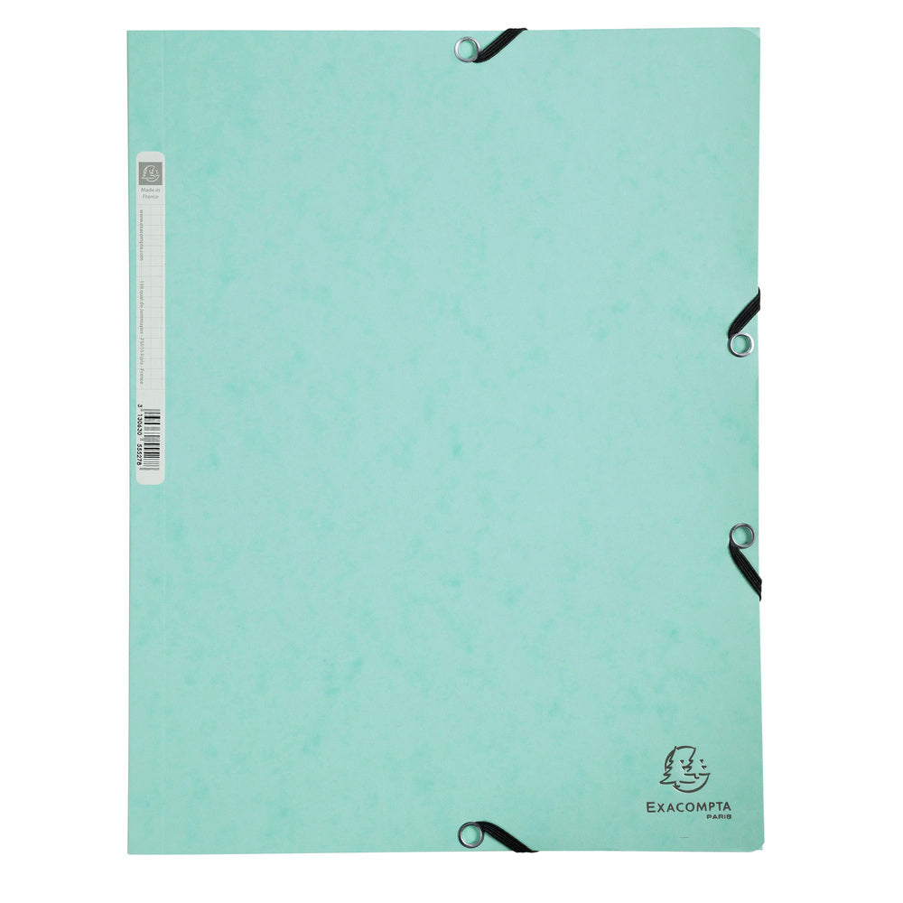 Elastikmappe Exacompta pastel grøn