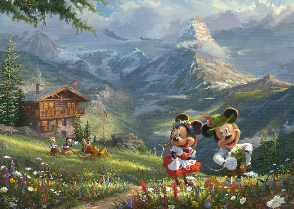 Puslespil Disney Mickey & Minnie in the
Alps 1000 brikker