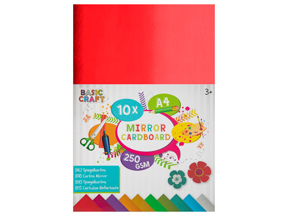 Spejlkarton A4 - 10 ark, 250 gram