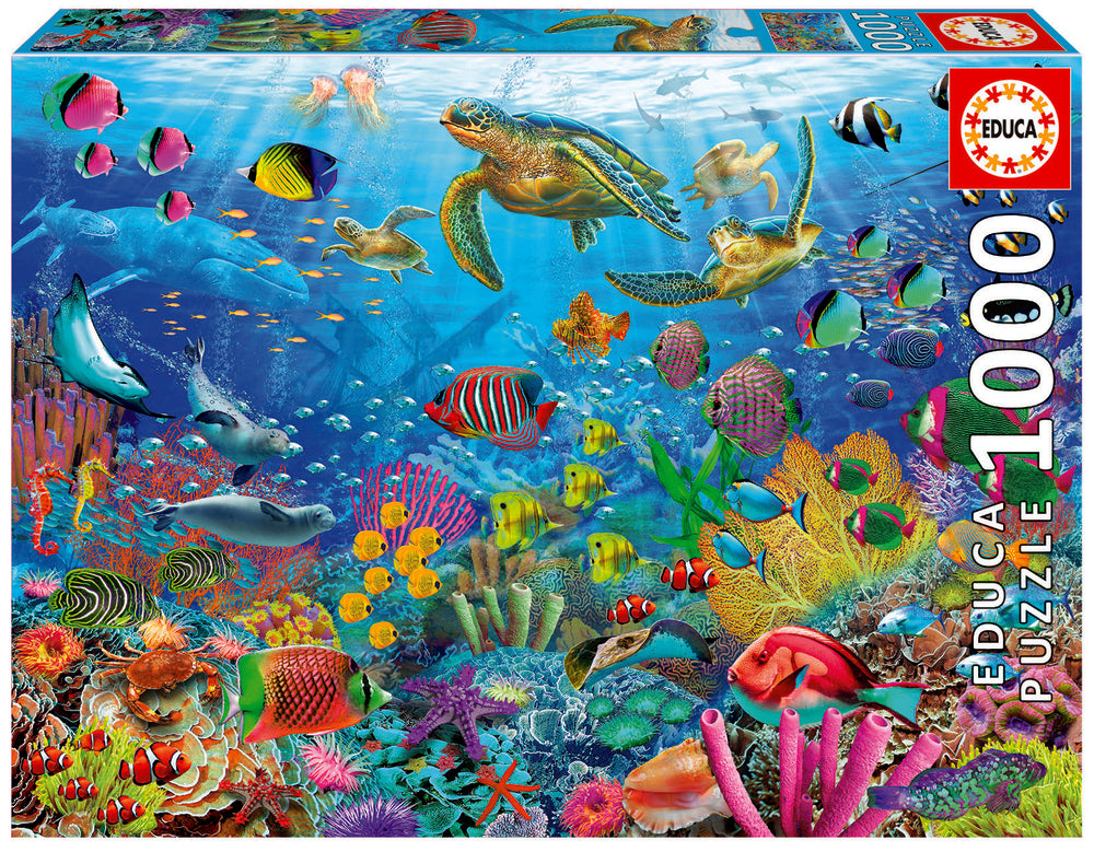 Puslespil Tropical Fantasy Turtles 1000 brikker