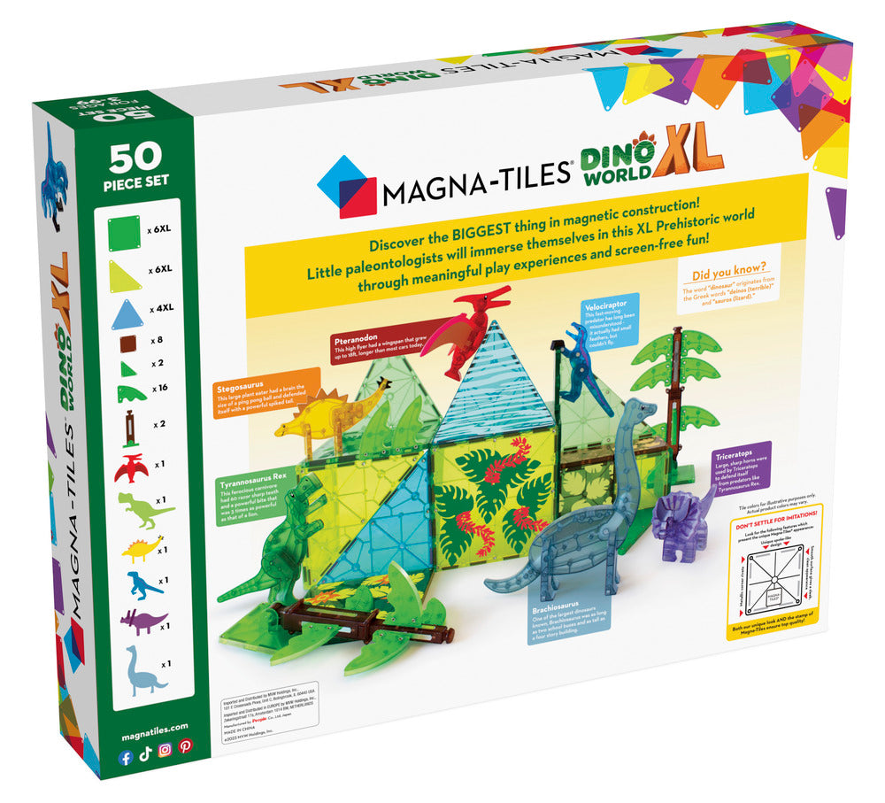 Magna Tiles Dino World XL sæt 50 stk