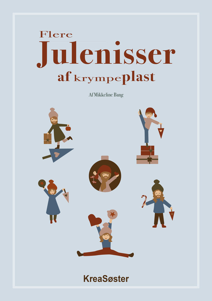 Flere julenisser af krympeplast