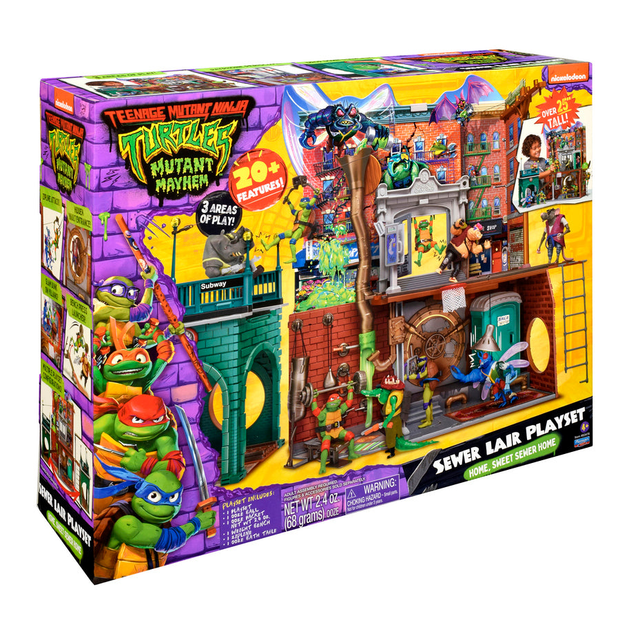 D2 Turtles Mutant Mayhem Large Playset Sewer Lair Dlx