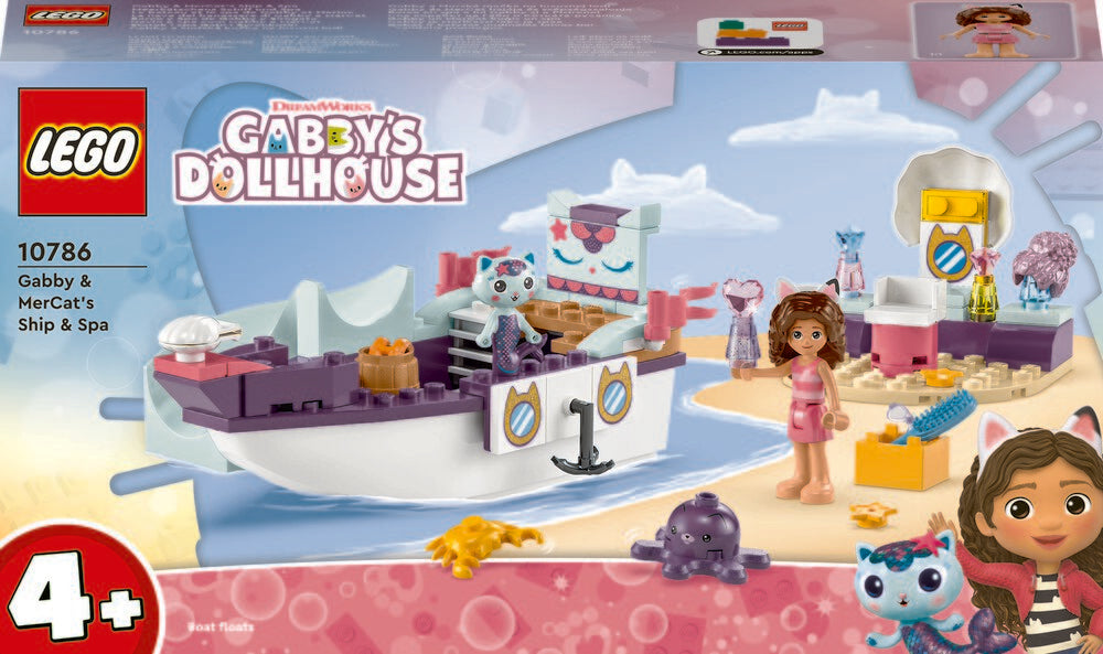 10786 LEGO Gabby's Dollhouse Gabby og Havkats skib og badeland