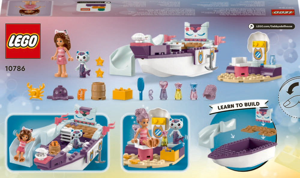 10786 LEGO Gabby's Dollhouse Gabby og Havkats skib og badeland