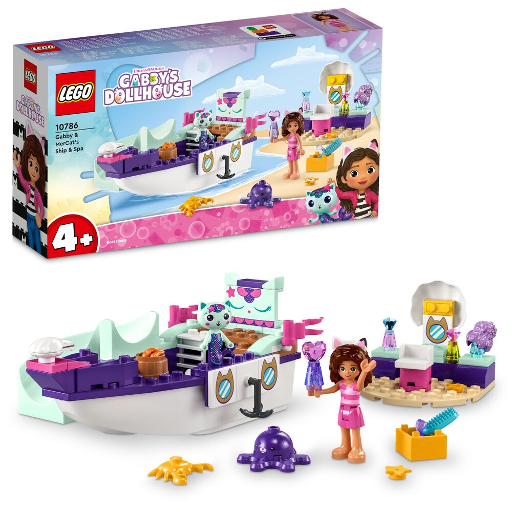 10786 LEGO Gabby's Dollhouse Gabby og Havkats skib og badeland
