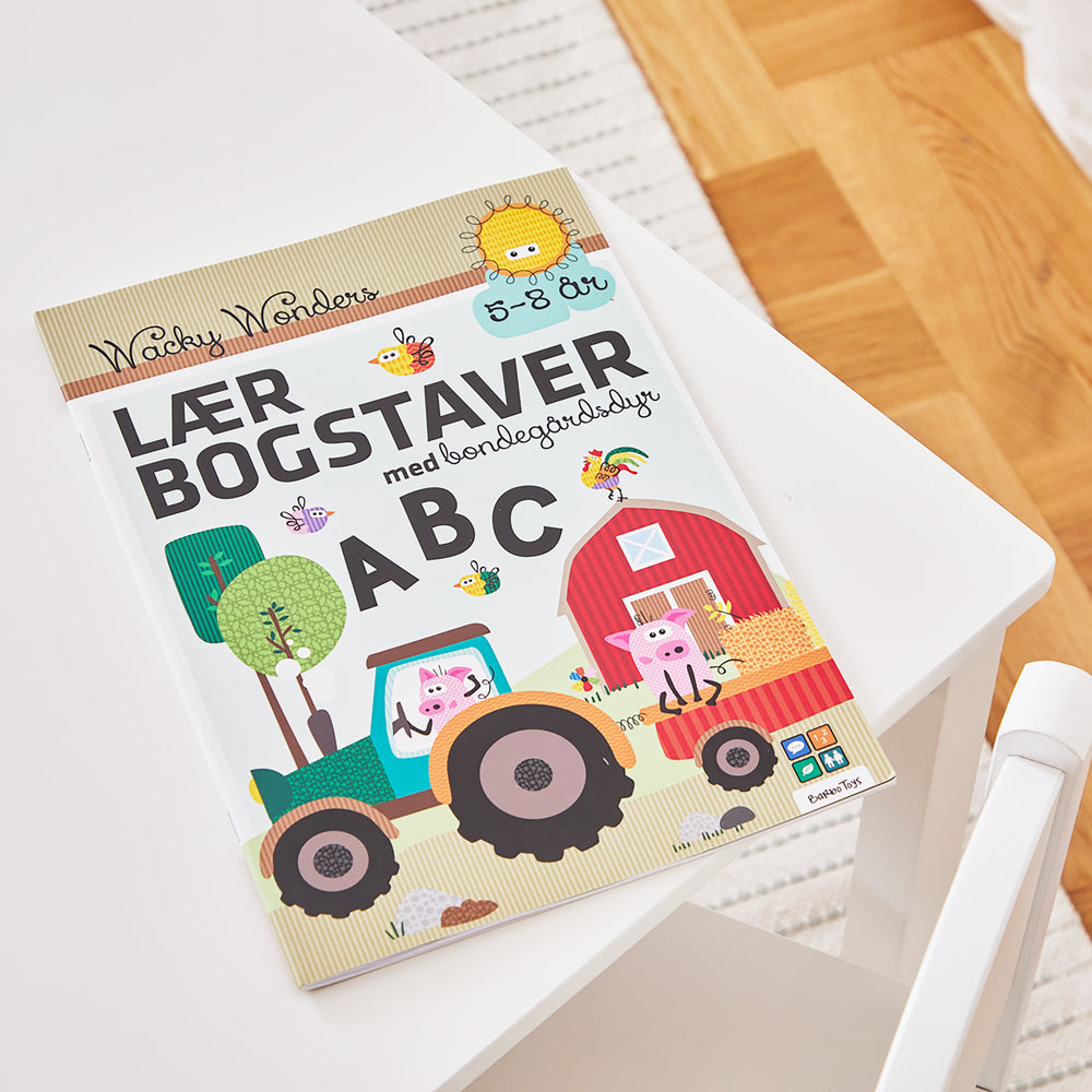 Aktivitetsbog Lær Bogstaver med Wacky Wonders Bondegårdsdyr - ABC