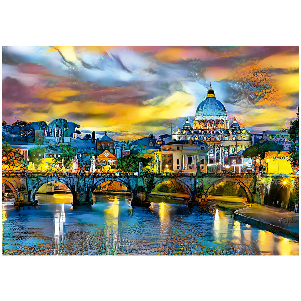 Peters Basilica & Angelo Bridge 1500 brikker
