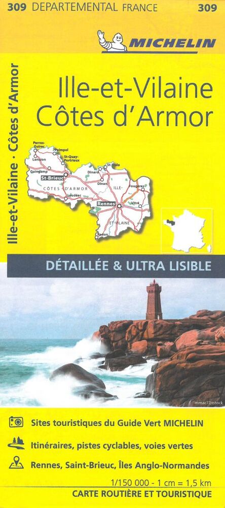 France blad 309: Cotes d'Armor, Ille-et-Vilaine