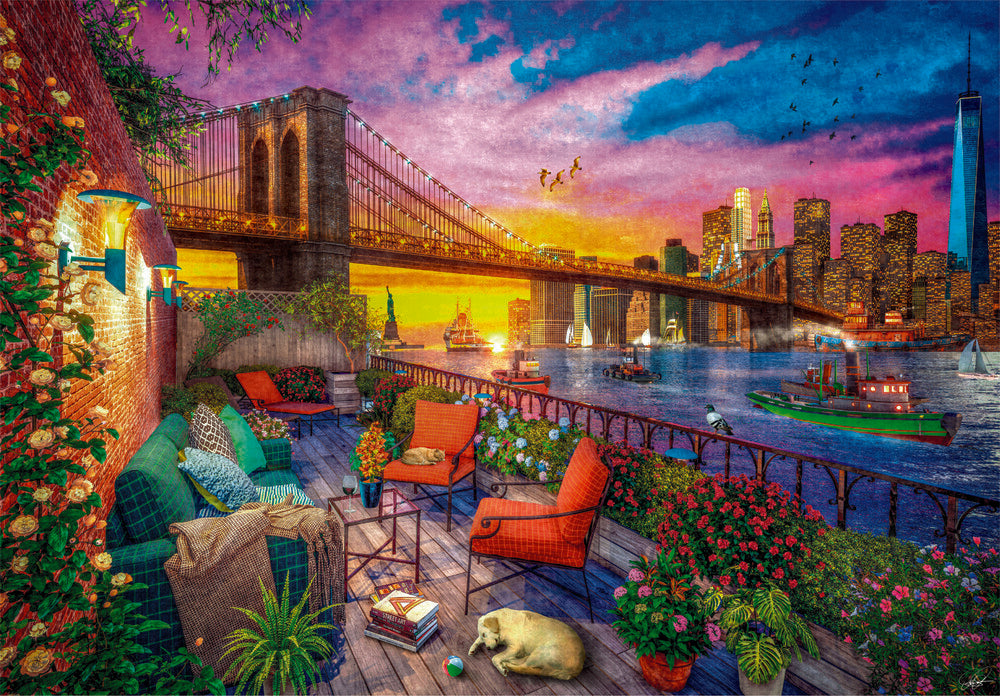 Manhattan Balcony Sunset 3000 brikker