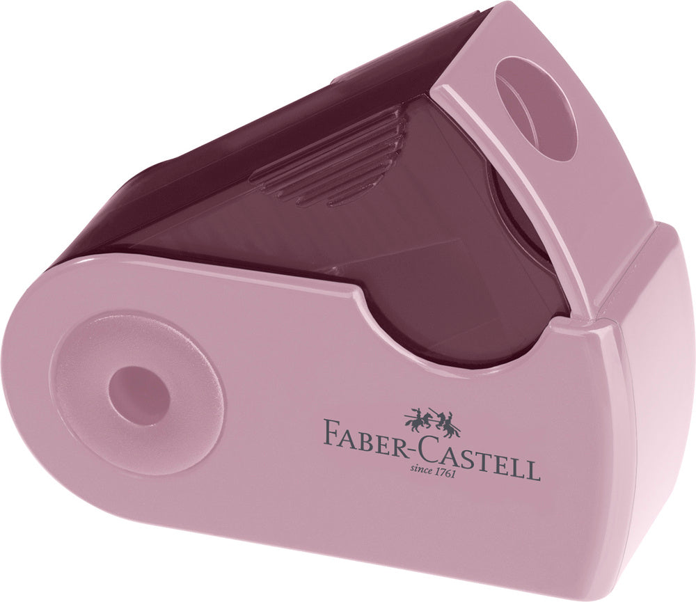Blyantspidser Faber-Castell Sleeve Mini Sky Blue /Rosa/Sort ASST
