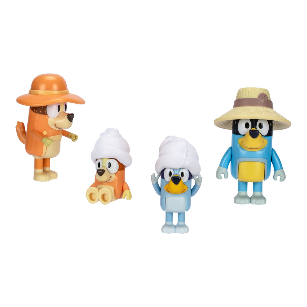BLUEY Holiday Figure 4-pak Familetur
