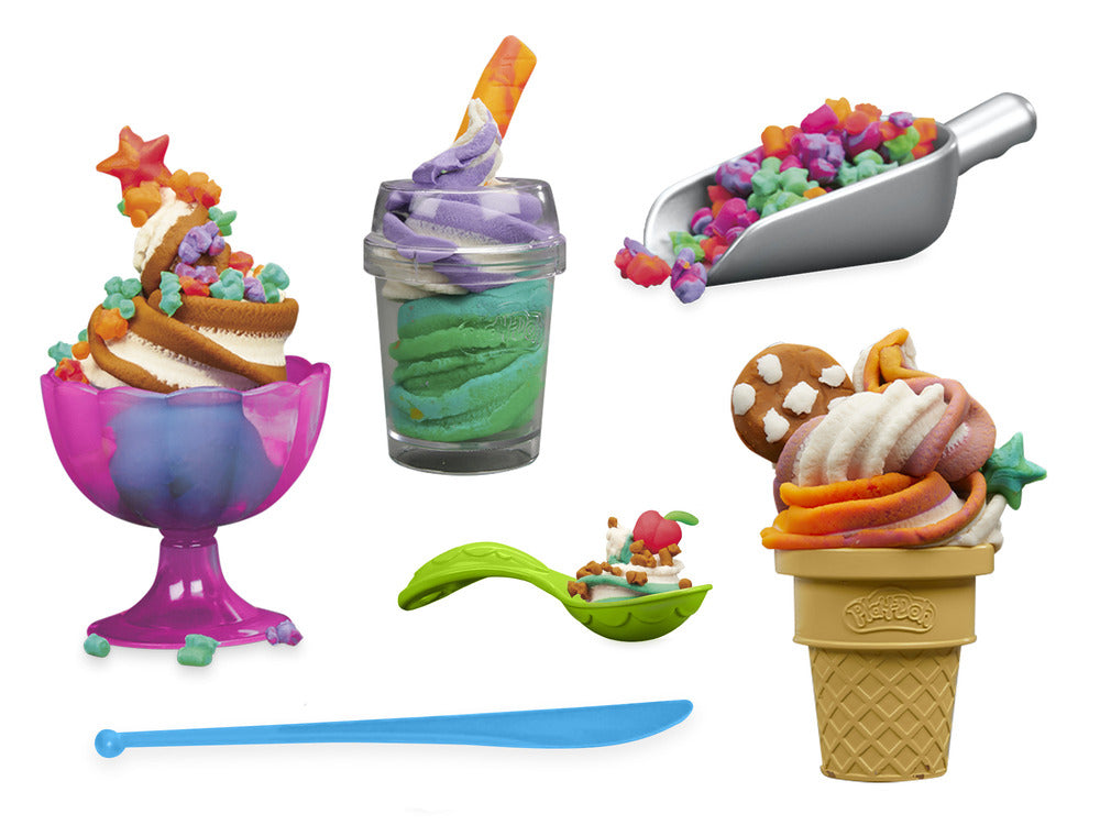 Play-Doh Rainbow Swirl Ice Cream Playset