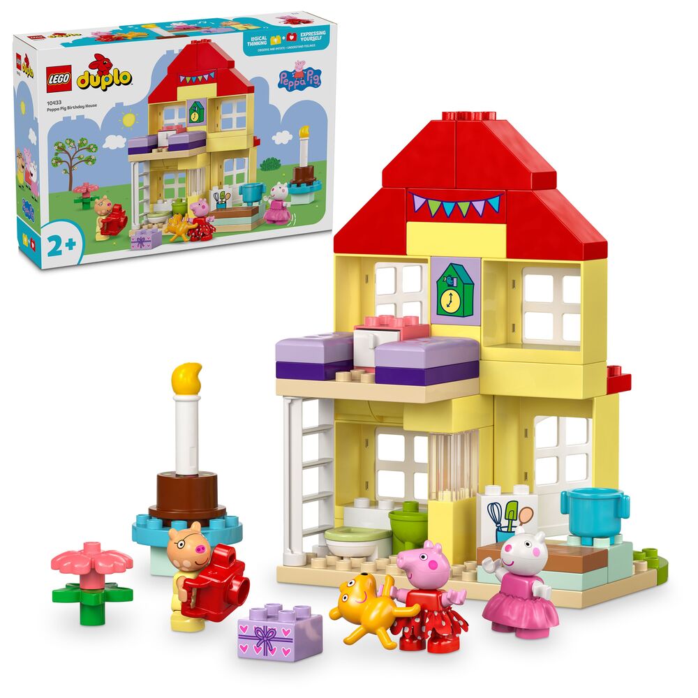 D2 10433 LEGO DUPLO Peppa Pig Gurli Gris' fødselsdagshus