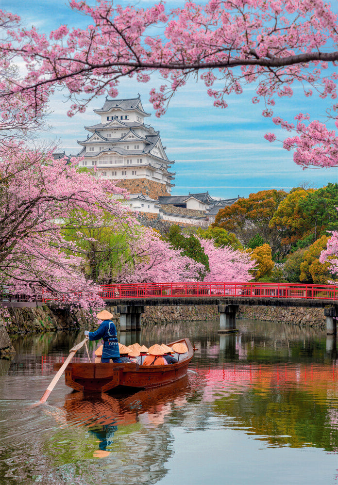 Puslespil Himeji Castle in Spring 1000 brikker