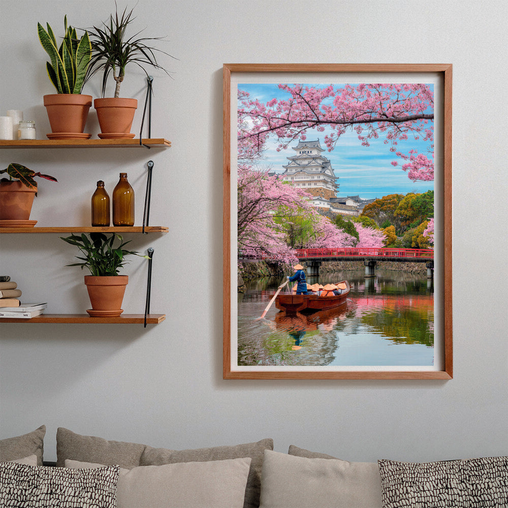 Puslespil Himeji Castle in Spring 1000 brikker