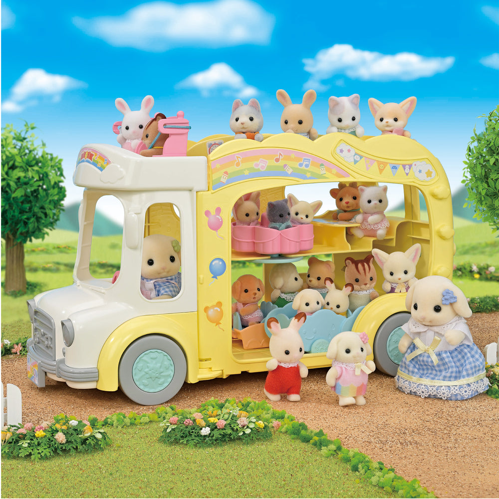 SYLVANIAN FAMILIES Regnbue Sjov Børnehave Bus