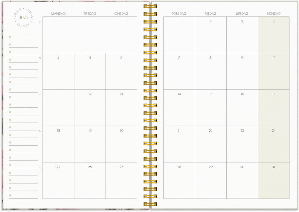 Mayland studiekalender 25/26 Life planner essentials A5