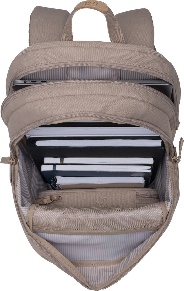 Skoletaske Beckmann Urban midi 26 liter beige