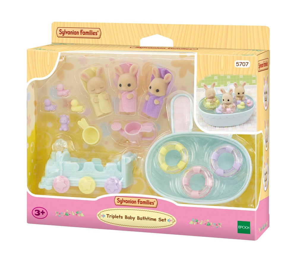 Sylvanian Families Trillingernes Badetid's sæt